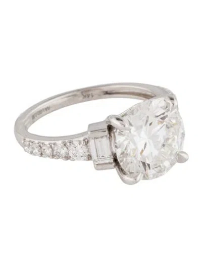 Pre-owned Aamiaa 3.88ct Lab-grown Diamond Engagement Ring In Multi