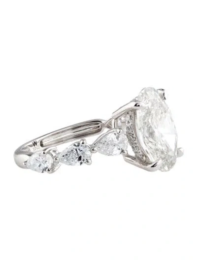 Pre-owned Aamiaa 4.07ct Lab-grown Diamond Engagement Ring In Multi