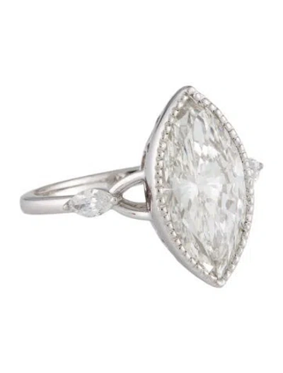 Pre-owned Aamiaa 4.18ct Lab-grown Diamond Engagement Ring In Multi