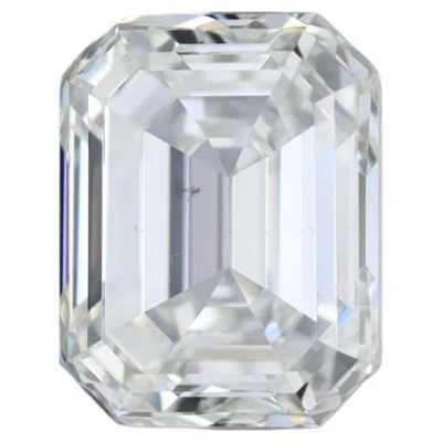 Pre-owned Aamiaa Gia Certified 1.01ct Emerald Cut Diamond, J Color, Vs2 Clarity In Green