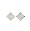 Aamiaa Stan-e-2.28-162-14yg Princess Shaped Natural Diamond Earrings In 14k Yellow Gold In Gold