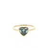 Aamiaa Women's Heart Shape Lab Grown Diamond Ring In 14k Yellow Gold In Gold