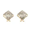 Aamiaa Women's Princess Shaped Natural Diamond Earrings In 14k Yellow Gold In Gold