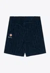 AAPE ALL-OVER TERRY LOGO SHORTS