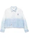 Aape By A Bathing Ape 22.25" Main Long-sleeved Shirt In Blue