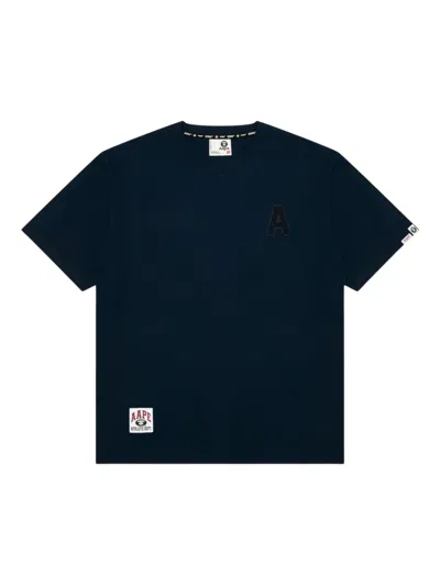 Aape By A Bathing Ape Aape Aapeunvs "a" T-shirt In Blue
