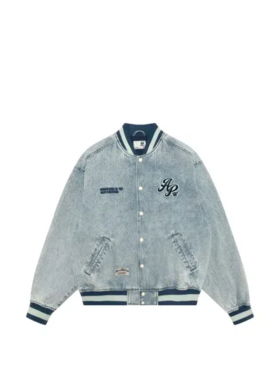 Aape By A Bathing Ape Aape Sport Logo-detail Jacket In Blue
