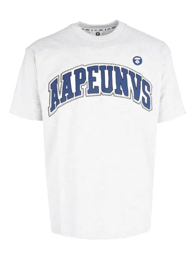 Aape By A Bathing Ape Aape Theme Main T-shirt In White