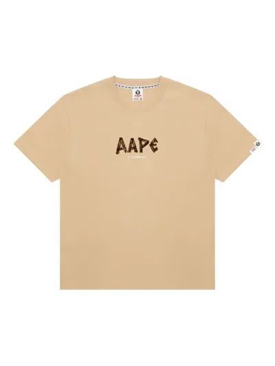 Aape By A Bathing Ape Aape Universe Cotton T-shirt In Neutral