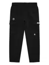 Aape By A Bathing Ape Aapenow Moonface Cargo Track Pants In Black