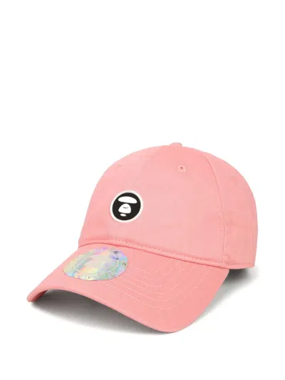 Aape By A Bathing Ape Aapenow Moonface Cotton Cap In Orange
