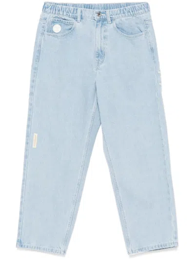 Aape By A Bathing Ape Aapenow Moonface-logo Jeans In Blue