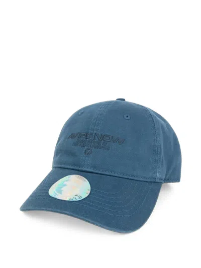 Aape By A Bathing Ape Aapenow Moonface-logo Cap In Blue