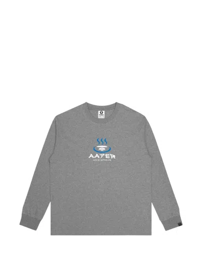 Aape By A Bathing Ape Aaper Graphic-print T-shirt In Gray