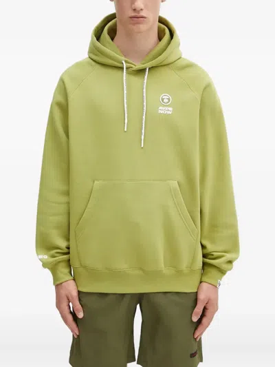 Aape By A Bathing Ape Aaper Logo Hoodie In Green