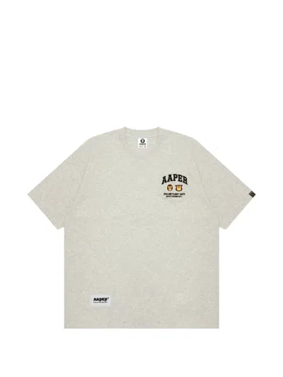 Aape By A Bathing Ape Aaper Logo-print T-shirt In White