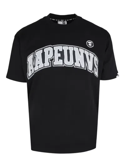 Aape By A Bathing Ape Aapeunvs Moonface T-shirt In Black