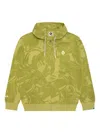 Aape By A Bathing Ape Abstract-print Zip-up Hoodie In Green