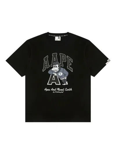 Aape By A Bathing Ape Ape Graphic T-shirt In Black