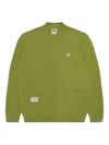 Aape By A Bathing Ape Ape Head Patch-pocket Cardigan In Green