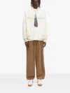 Aape By A Bathing Ape Ape Now Embroidered Bomber Jacket In White