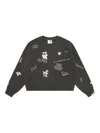 Aape By A Bathing Ape Appliqué Graphic Sweater In Gray