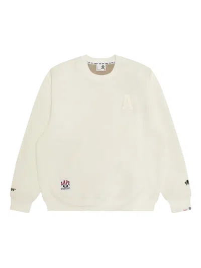 Aape By A Bathing Ape Appliqué Graphic Sweatshirt In Neutral