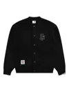 Aape By A Bathing Ape Appliqué Pockets Cardigan In Black