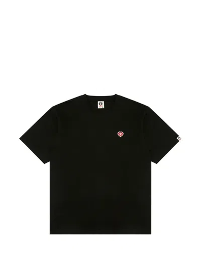 Aape By A Bathing Ape Appliqué T-shirt In Black