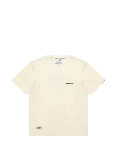Aape By A Bathing Ape Appliqué T-shirt In Neutral