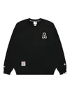 Aape By A Bathing Ape Athletic-logo Sweatshirt In Black