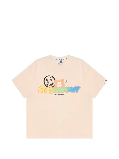 Aape By A Bathing Ape Bear-graphic T-shirt In Neutral