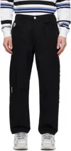 Aape By A Bathing Ape Black 'aape Now' Jeans In Bkx Black