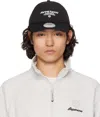 Aape By A Bathing Ape Black 'aape Now' Moonface Logo Cap In Bkx Black