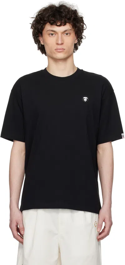 Aape By A Bathing Ape Black 'aape Now' T-shirt In Bkx Black