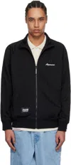 Aape By A Bathing Ape Black 'aape Now' Zip Up Sweater In Bkx Black