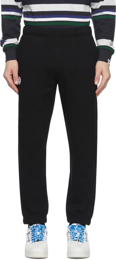 Aape By A Bathing Ape Black Main Sweatpants In Bkx Black