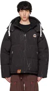 Aape By A Bathing Ape Crease Effect Padded Jacket In Bkx Black