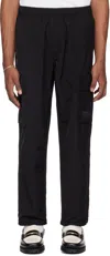 AAPE BY A BATHING APE BLACK POCKET CARGO PANTS