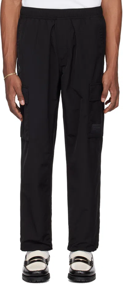 Aape By A Bathing Ape Black Pocket Cargo Pants In Bkx Black