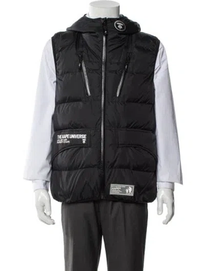 Pre-owned Aape By A Bathing Ape Camo Vest In Black