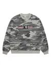 Aape By A Bathing Ape Camouflage Embroidered Sweater In Green