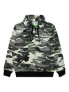 Aape By A Bathing Ape Camouflage Logo Patch Sweatshirt In Gray