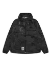 Aape By A Bathing Ape Camouflage-print Hooded Jacket In Black