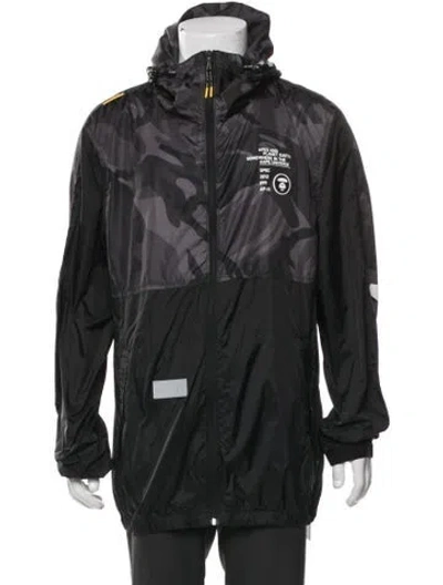 Pre-owned Aape By A Bathing Ape Camouflage Print Jacket In Black