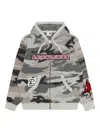 Aape By A Bathing Ape Camouflage Zip Hoodie In Gray