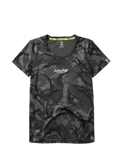 Aape By A Bathing Ape Camouflage-print Logo-print T-shirt In Black