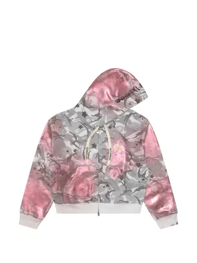 Aape By A Bathing Ape Camouflage-print Zip-up Hoodie In Multi