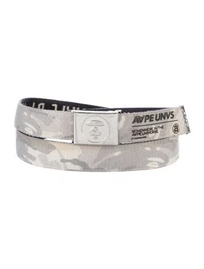 Pre-owned Aape By A Bathing Ape Canvas Belt In Multi