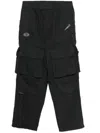 Aape By A Bathing Ape Black Moonface Logo Utility Cargo Pants In 黑色
